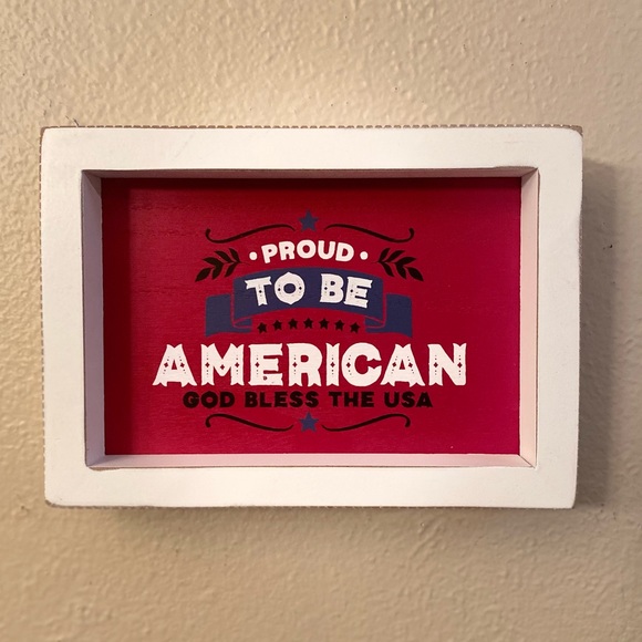 Patriotic Tier Tray Set Of 3, Let Freedom Ring & Proud To Be An American Signs - Picture 13 of 16